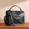 Genuine Leather Vintage Messenger Bag — Casual Shoulder Satchel