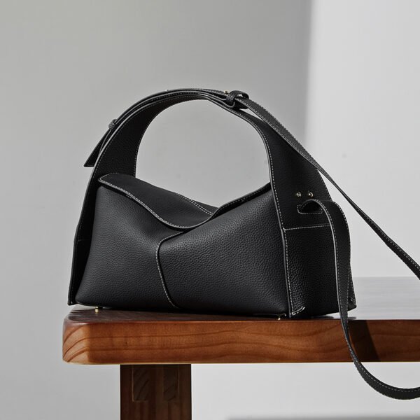 Full Grain Leather Shoulder Bag – Vintage Crossbody Handbag for Women