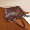 Genuine Leather Commuter Tote Bag — Large Shoulder Hobo
