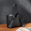 Genuine Leather Large Shoulder Tote — Commuter Essential