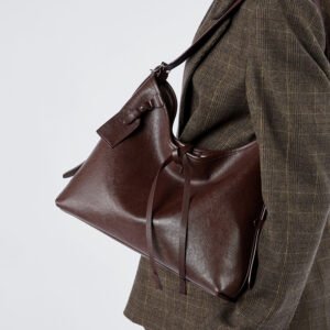 genuine leather shoulder bag