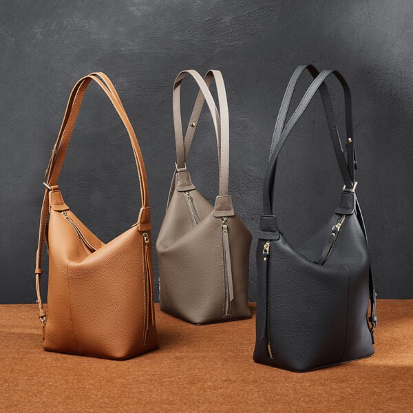 Genuine Leather Backpack Shoulder Bag — Vintage Chic