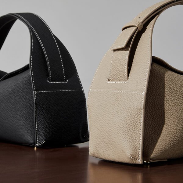 Full Grain Leather Shoulder Bag – Vintage Crossbody Handbag for Women