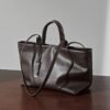 Cowhide Leather Commuter Tote Bag — Soft Vintage Style