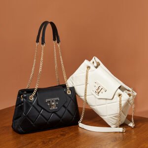 800X800主图_0004_无题会话9108 Quilted Leather Shoulder Bag — Chain Crossbody Underarm Purse