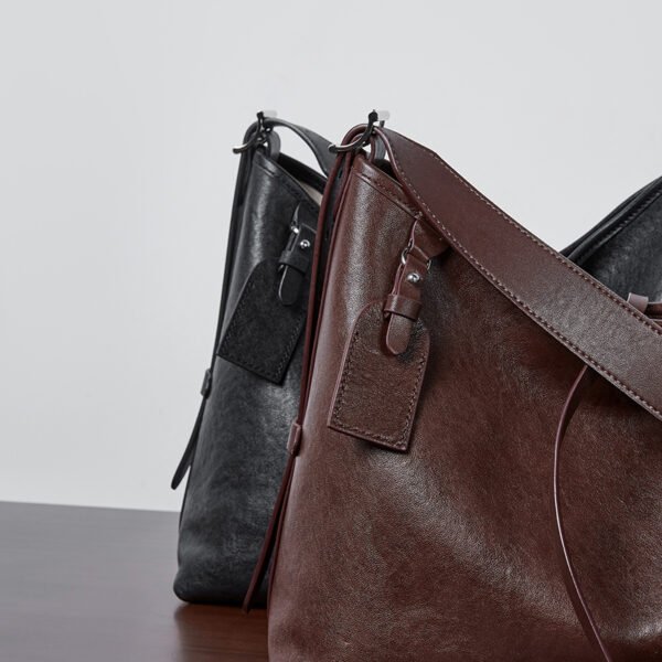 Genuine Leather Tote Bag — Fashion Commuter Shoulder