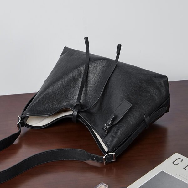 Genuine Leather Tote Bag — Fashion Commuter Shoulder