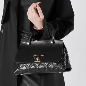 black quilted leather bag