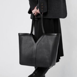 large leather handbag