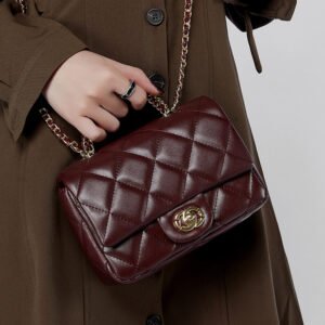quilted leather chain bag