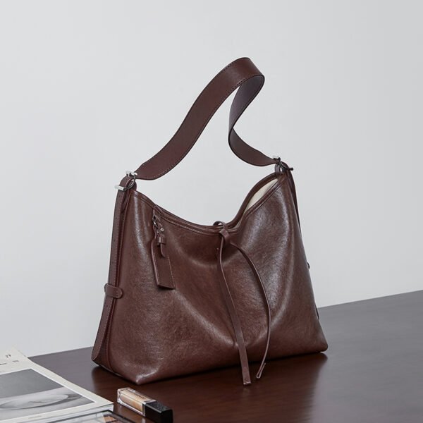 Genuine Leather Tote Bag — Fashion Commuter Shoulder