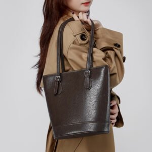 vintage leather tote