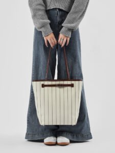 Leather Shoulder Tote Bag