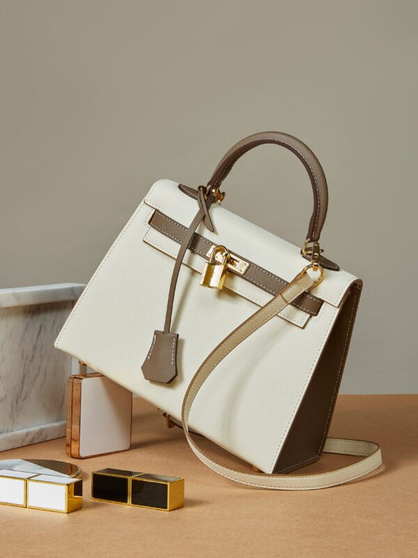 Leather Chain Crossbody Mini Bag | Genuine Cowhide Phone Shoulder Bag