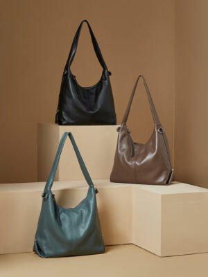 900X1200主图 (4) Leather Tote Bag | Large Capacity Cowhide Shoulder Bag