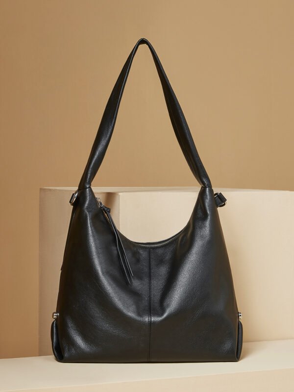 Leather Tote Bag | Large Capacity Cowhide Shoulder Bag