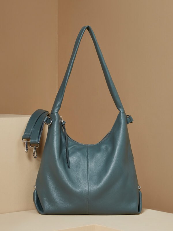 Leather Tote Bag | Large Capacity Cowhide Shoulder Bag