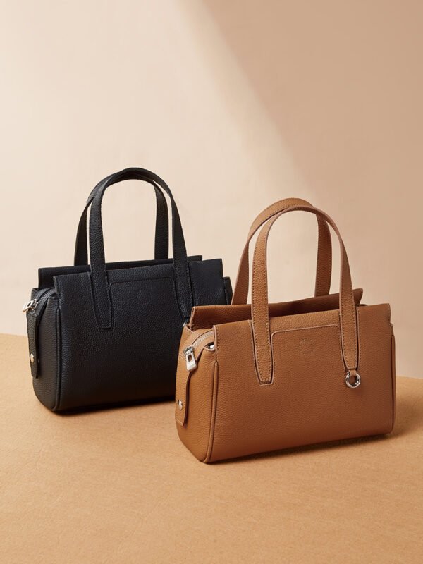 Genuine Leather Shoulder Bag — Minimalist Commuter Tote