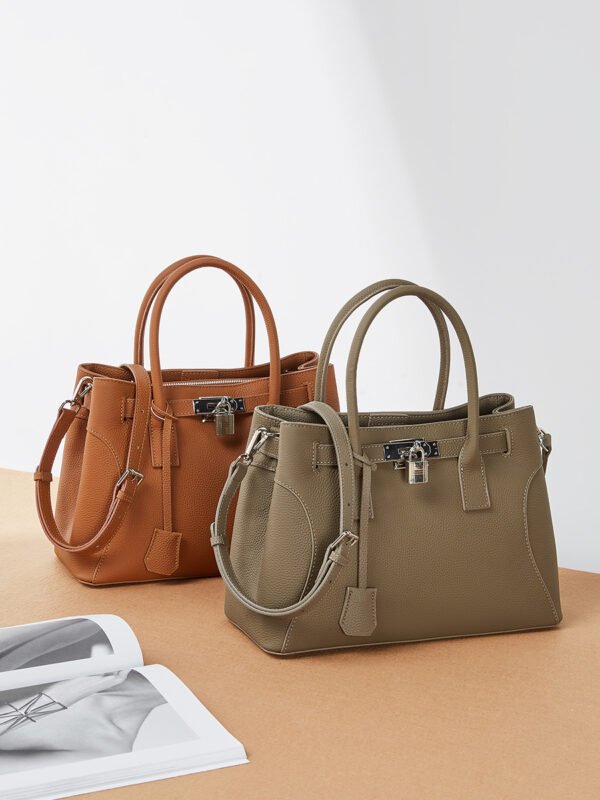 900X1200主图_0001_无题会话12123 Genuine Leather Tote Handbag — Vintage Commuter Style