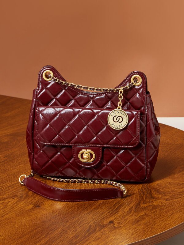 900X1200主图_0001_无题会话9120 Soft Leather Quilted Chain Shoulder Crossbody Bag — Chic Flap Purse