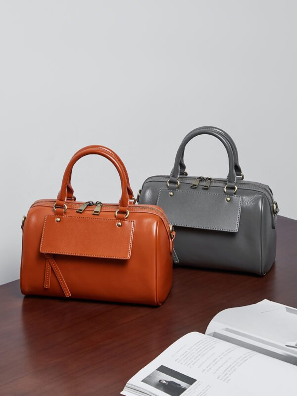 900X1200主图_0005_无题会话10649 Genuine Leather Boston Bag — Casual Versatile Handbag