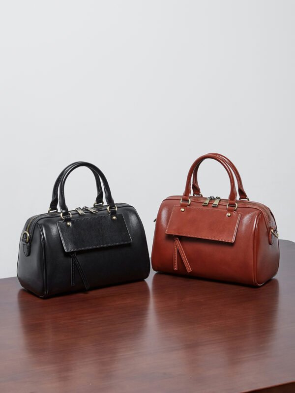 900X1200主图_0006_无题会话10648 Genuine Leather Boston Bag — Casual Versatile Handbag