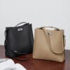 Genuine Leather Commuter Bucket Bag – Large Capacity Shoulder & Crossbody