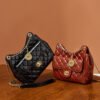 900X1200主图_0006_无题会话9115 Soft Leather Quilted Chain Shoulder Crossbody Bag — Chic Flap Purse