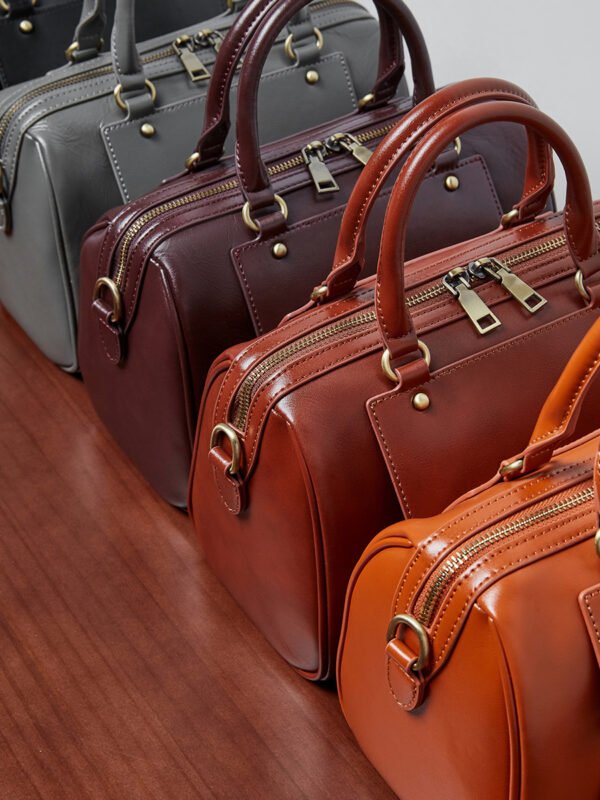 900X1200主图_0008_无题会话10644 Genuine Leather Boston Bag — Casual Versatile Handbag