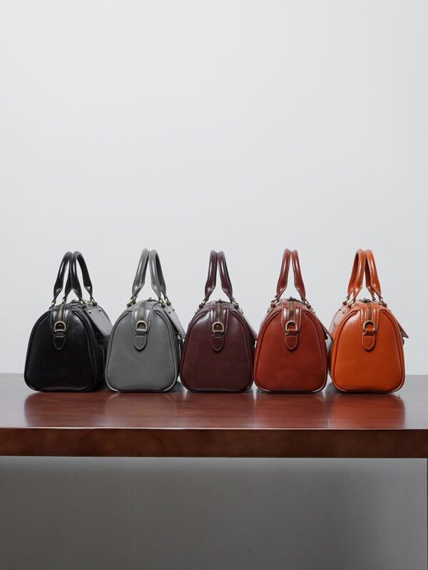 900X1200主图_0009_无题会话10643 Genuine Leather Boston Bag — Casual Versatile Handbag