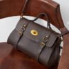 Genuine Leather Satchel Tote Bag — Elegant Commuter Style