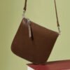 900X1200主图_0012_场景图 (5) Genuine Leather Bucket Shoulder Crossbody Bag — Compact Phone Tote