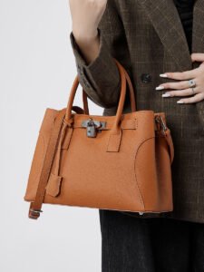 genuine leather tote