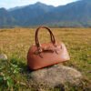 Genuine Leather Vintage Shell Bag — Elegant Shoulder Crossbody