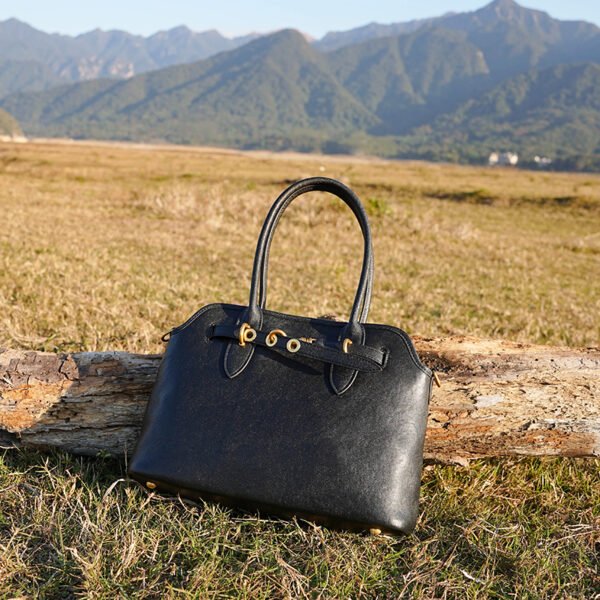 Top Grain Leather Shoulder Tote Bag — Versatile Large Crossbody