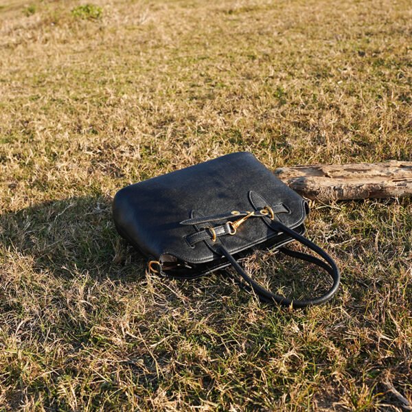 Top Grain Leather Shoulder Tote Bag — Versatile Large Crossbody