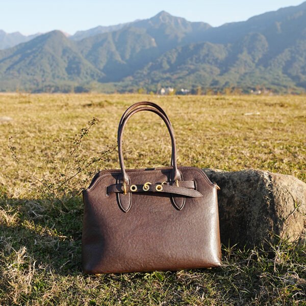 Top Grain Leather Shoulder Tote Bag — Versatile Large Crossbody