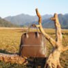 Vegetable-Tanned Leather Backpack — Multiway Tote