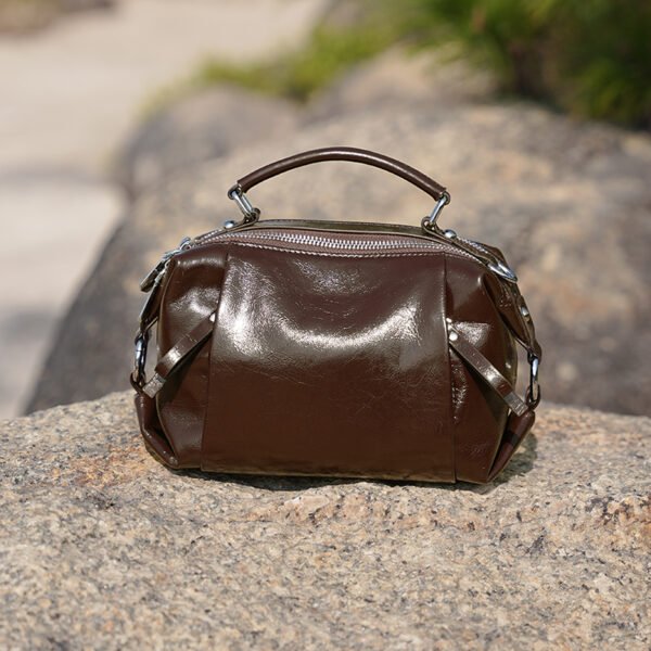 DSC01785 Genuine Leather Tote Bag — Vintage Commute Style