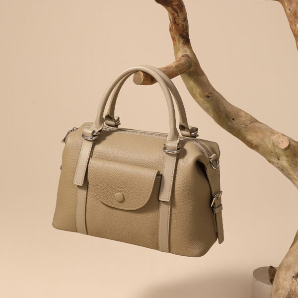 JJSY0042 Leather Commuter Tote Bag — Versatile Everyday Style