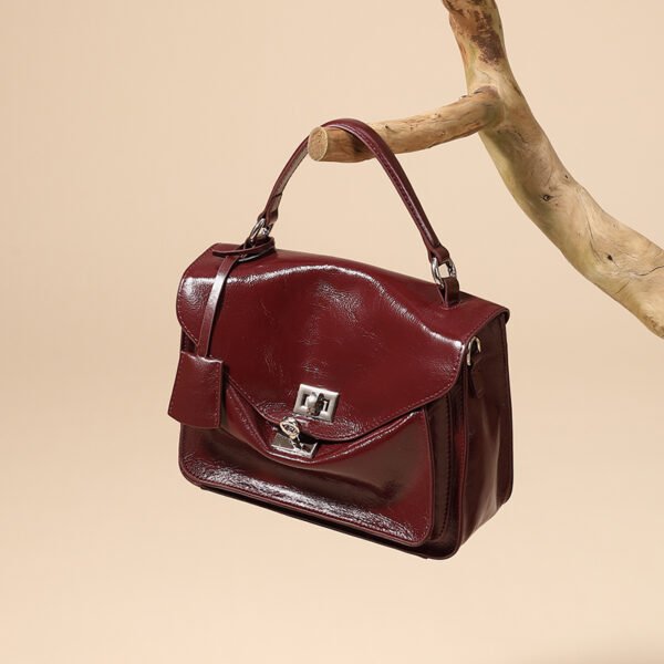 Vintage Leather Messenger Bag — Commuter Shoulder Tote