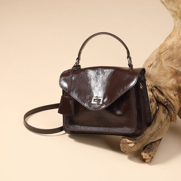 Vintage Leather Messenger Bag — Commuter Shoulder Tote