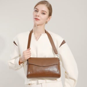 genuine leather shoulder bag