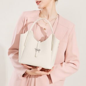 leather commuter handbag