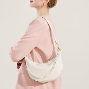 leather dumpling bag