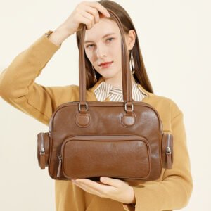 vintage leather handbag