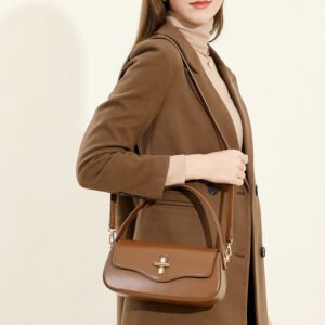 leather baguette bag