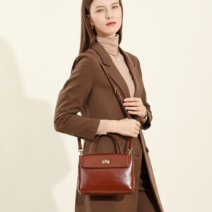 vintage leather tote