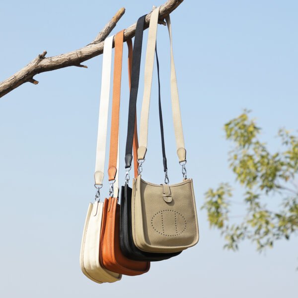 JJSY4114 Mini Genuine Leather Saddle Bag — Versatile Crossbody