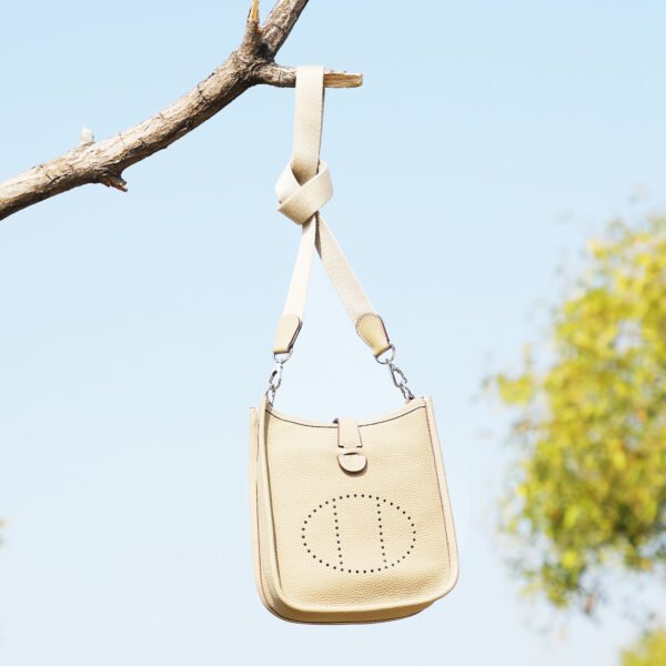 JJSY4116 Mini Genuine Leather Saddle Bag — Versatile Crossbody